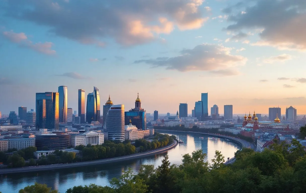 Городской пейзаж Москва